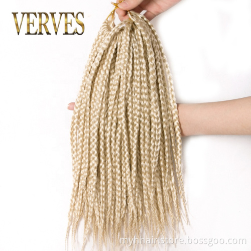 Short 14 Inch ombre Crochet Hair Extensions 22 roots/pack brown blond,black color synthetic Braiding Hair Box Braids Hair